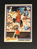 1978 Topps - Thurman Munson #60 - The Capitan! Nice Card0