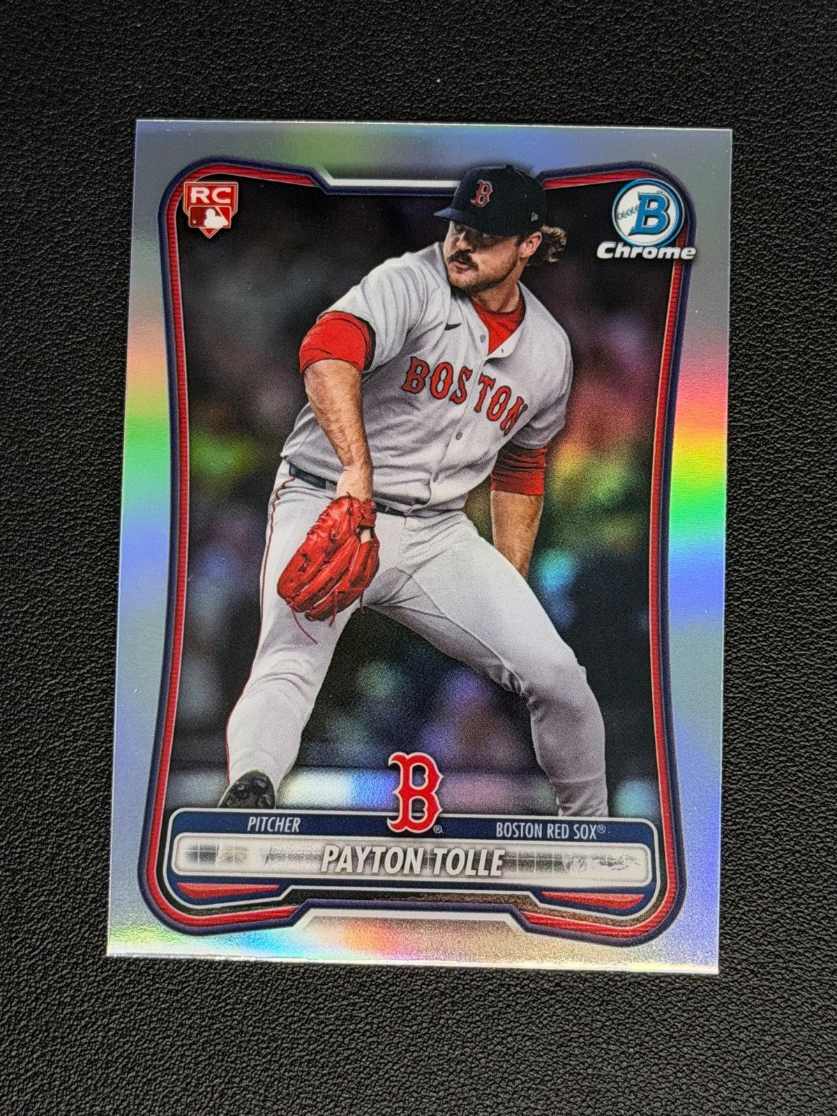 2026 Bowman - Payton Tolle #26 SP Rookie Red Rc Refractor Variation (RC)0