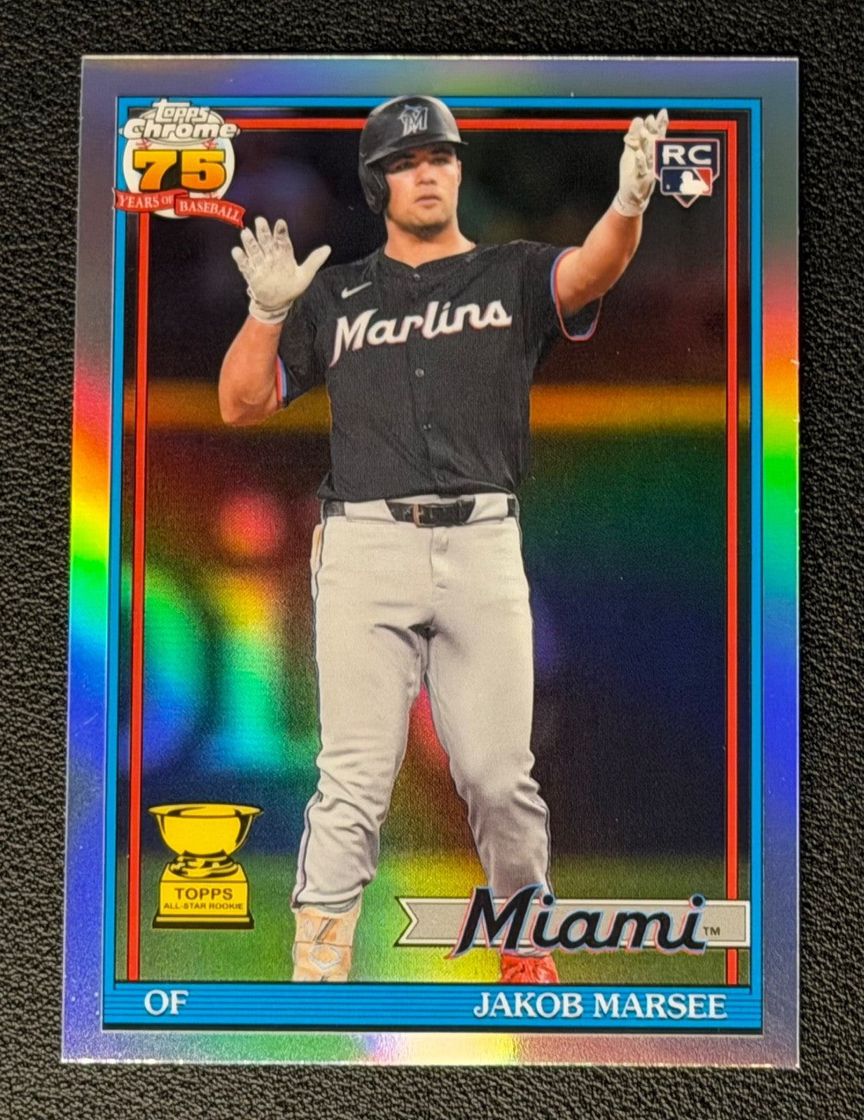 2026 Topps Chrome 91CB-28 Jakob Marsee RC0