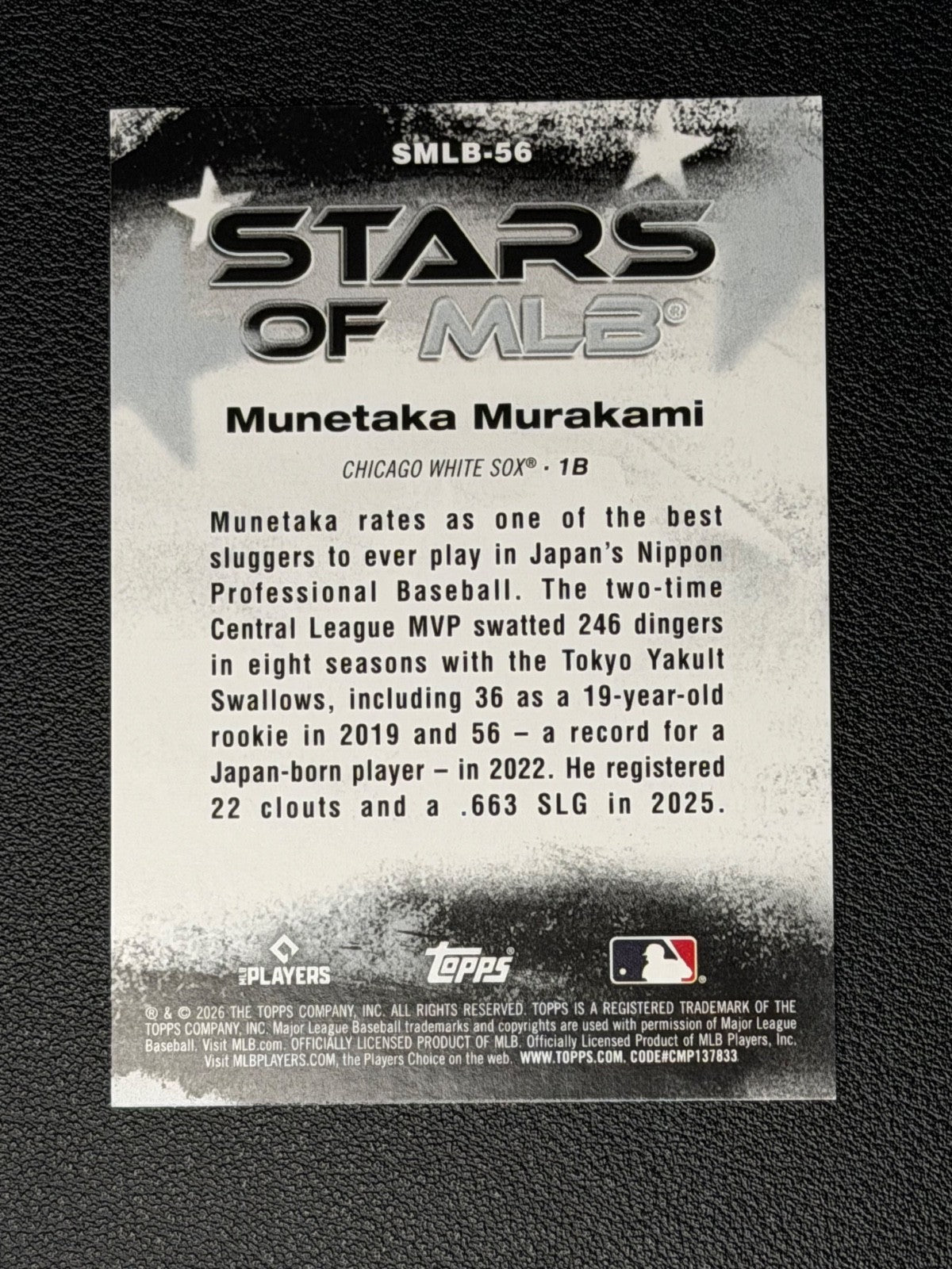 2026 Topps Series 2 - Stars of Mlb Munetaka Murakami #SMLB-56 (RC)1