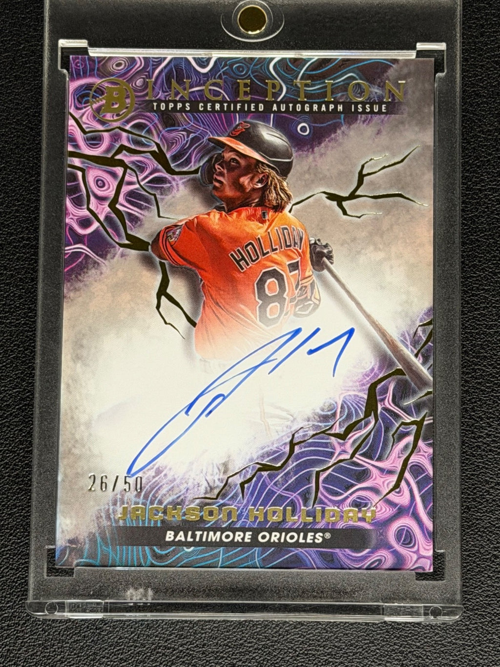 2023 Bowman Inception - Primordial Prospects Auto Jackson Holliday Gold #26/500