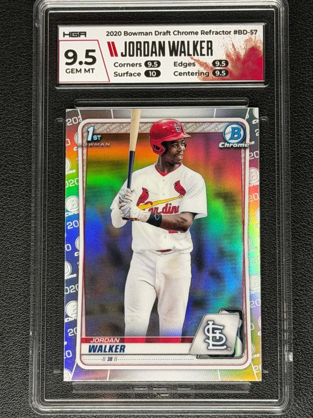 2020 Bowman Draft - Chrome Jordan Walker #BD-57 Refractor (RC) GM Rookie0