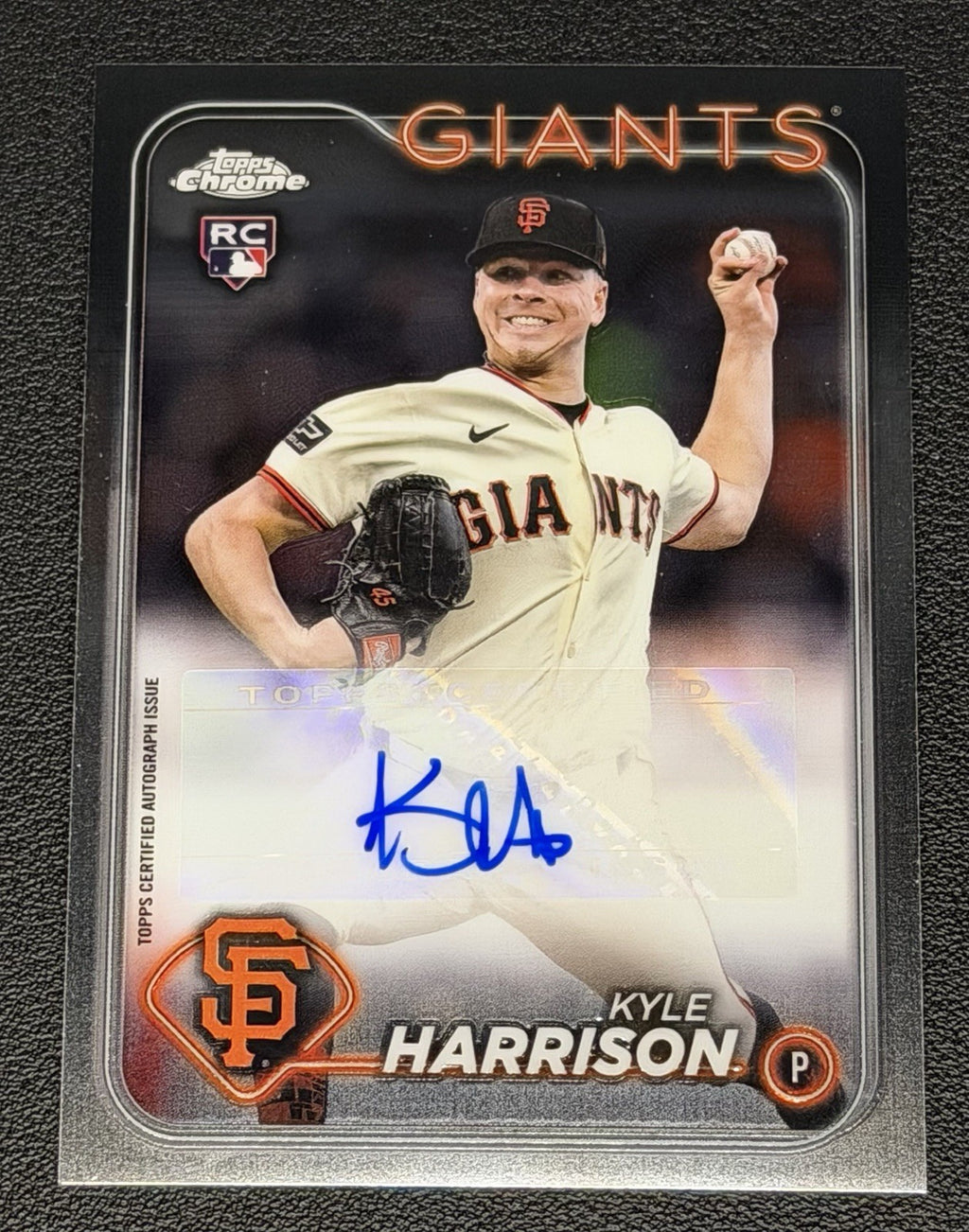2024 Topps Chrome Update Series - Autographs Kyle Harrison #AC-KH (AU, RC)0
