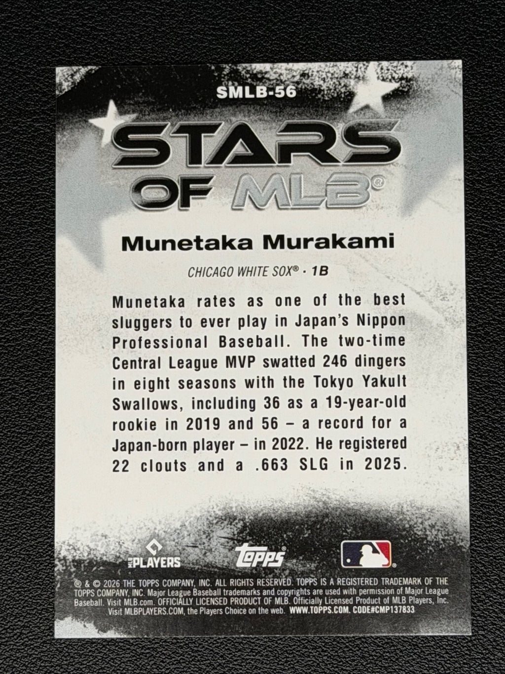 2026 Topps Series 2 Stars of MLB Muntaka Murakami RC Rookie1