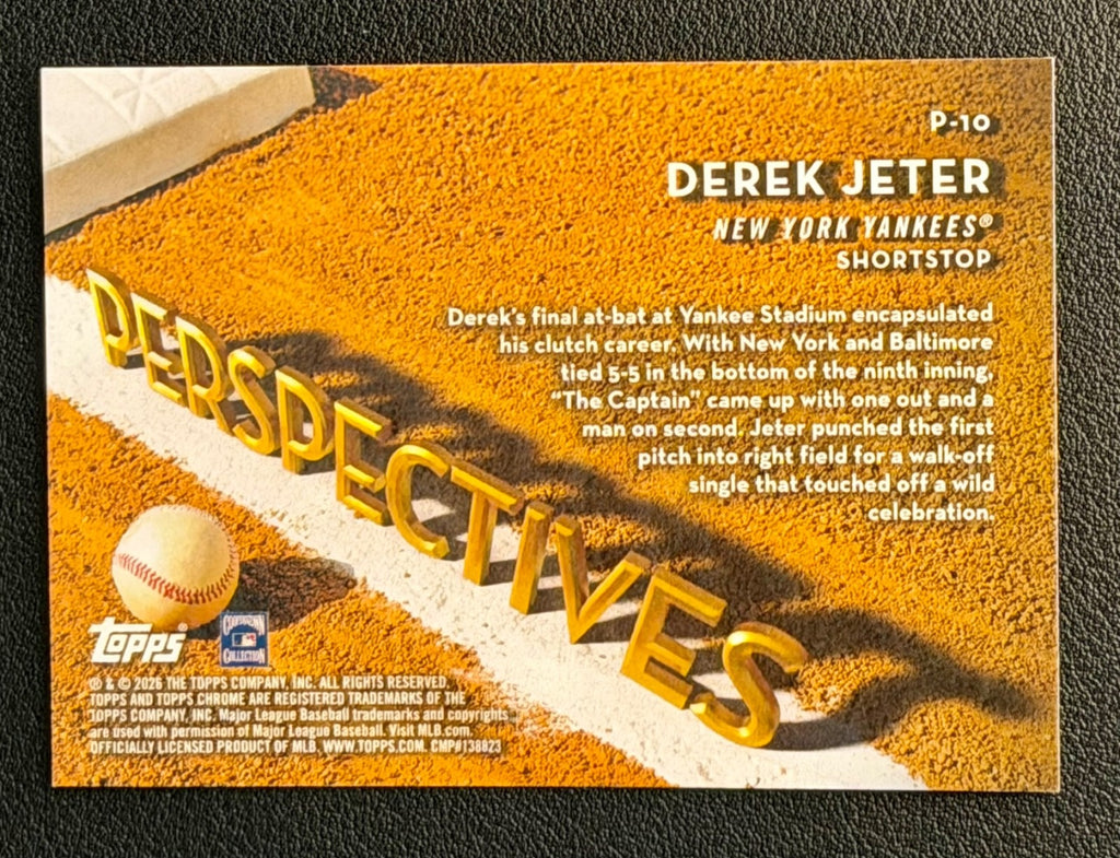 2026 Topps Chrome #P-10 Derek Jeter Perspectives1