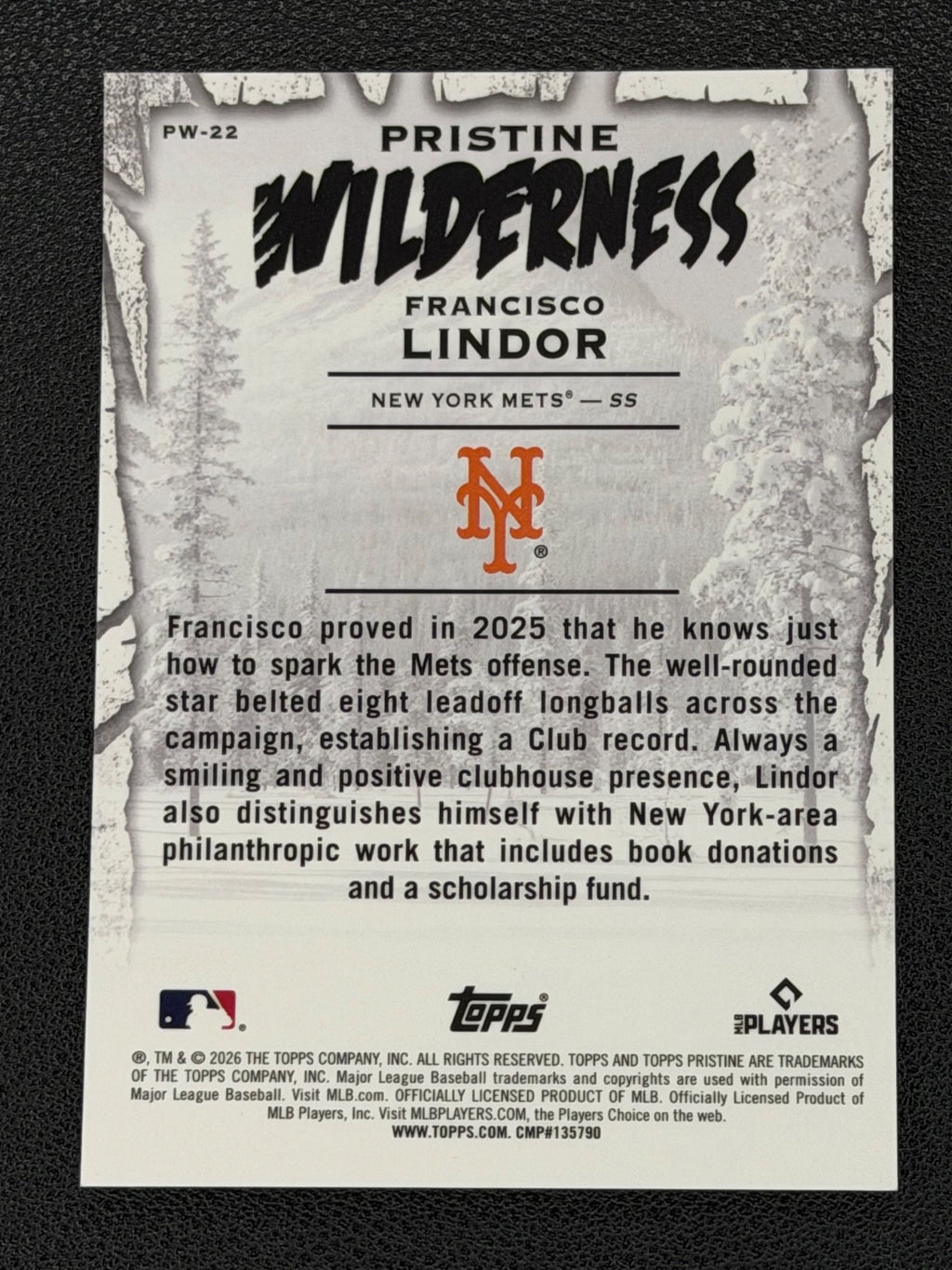 2026 Topps Pristine Wilderness Case Hit  Francisco Lindor Refractor /751