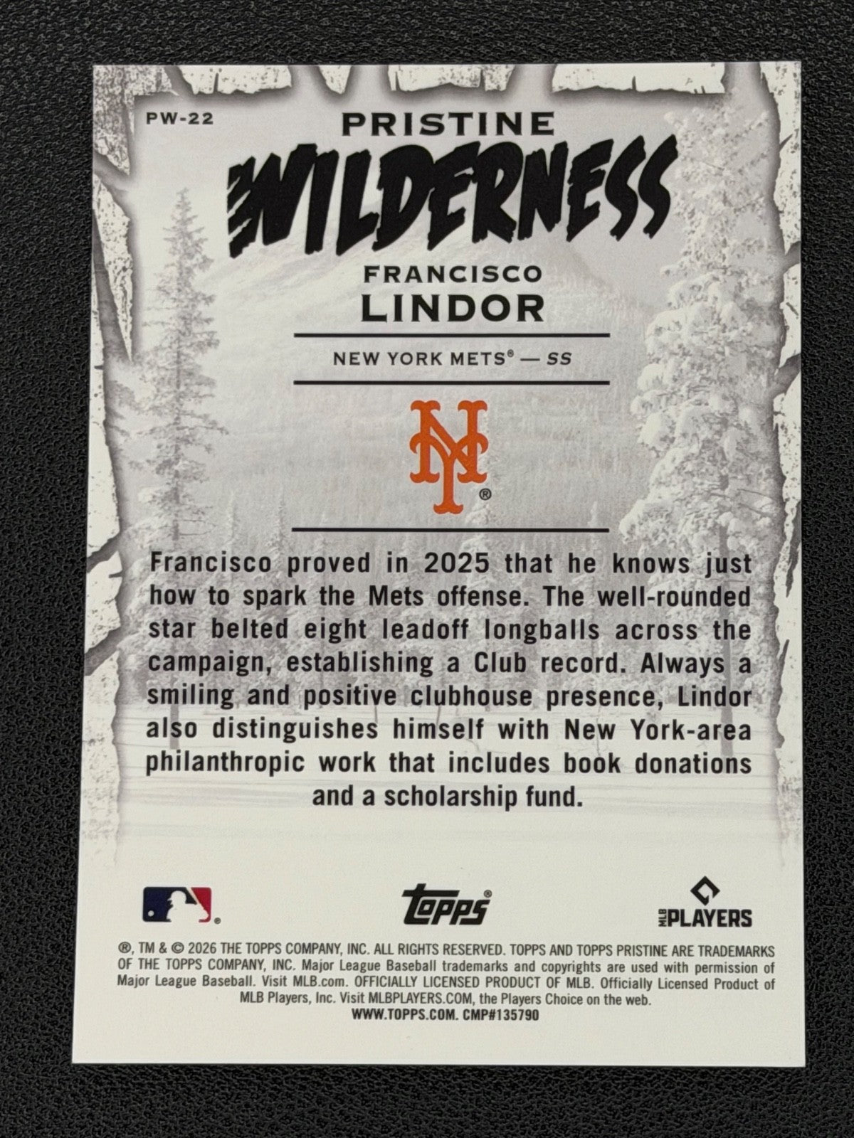 2026 Topps Pristine Wilderness Case Hit  Francisco Lindor Refractor /751