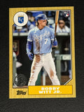 2022 Topps Update Series - 1987 Topps Baseball Bobby Witt Jr. #87TBU-7 (RC)0