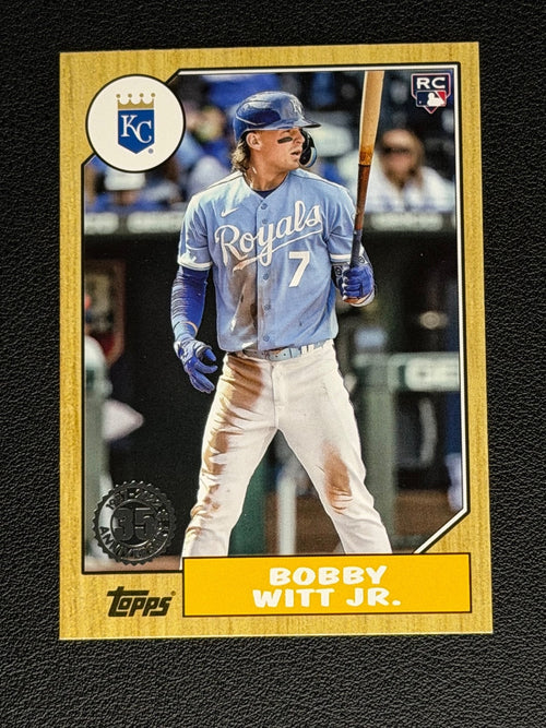 2022 Topps Update Series - 1987 Topps Baseball Bobby Witt Jr. #87TBU-7 (RC)0