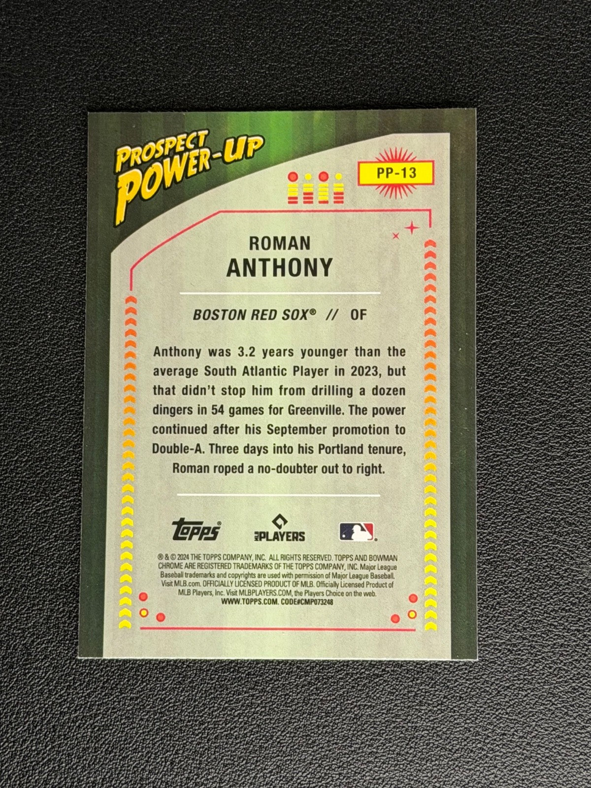 2024 Bowman - Prospect Power-Up Roman Anthony #PP-13 (RC)1