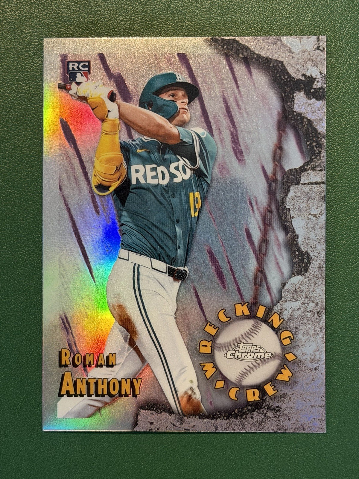 Topps 2026 Topps Chrome Roman Anthony RC Wrecking Crew Insert #WC-25 Red Sox0