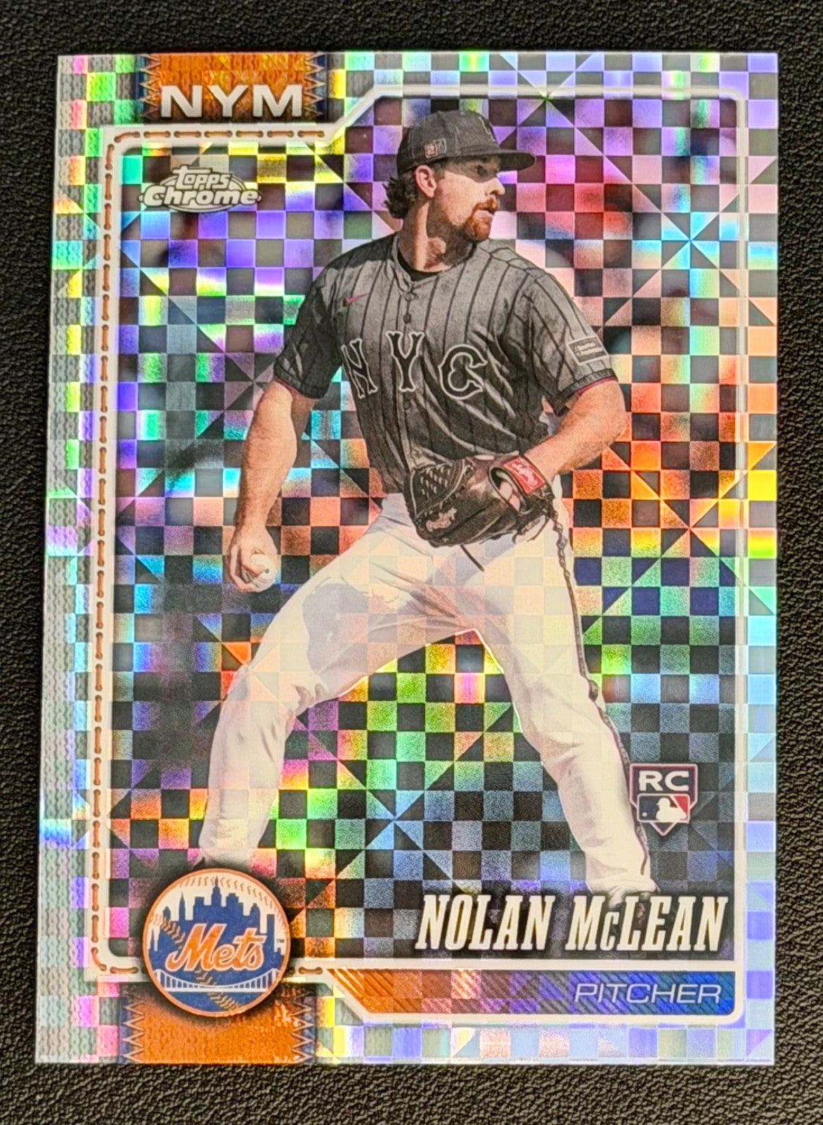 2026 Topps Chrome Geometric Refractor Nolan McLean Rookie #2360