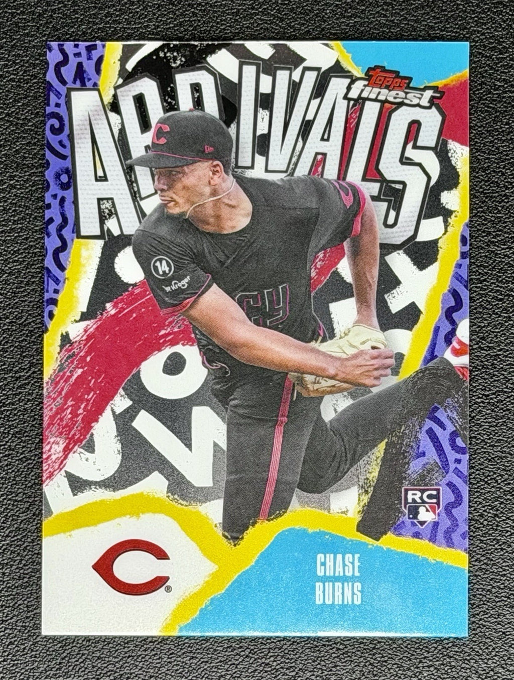 CHASE BURNS 2026 Topps Finest Arrivals Refractor #A-5 Reds Rookie0