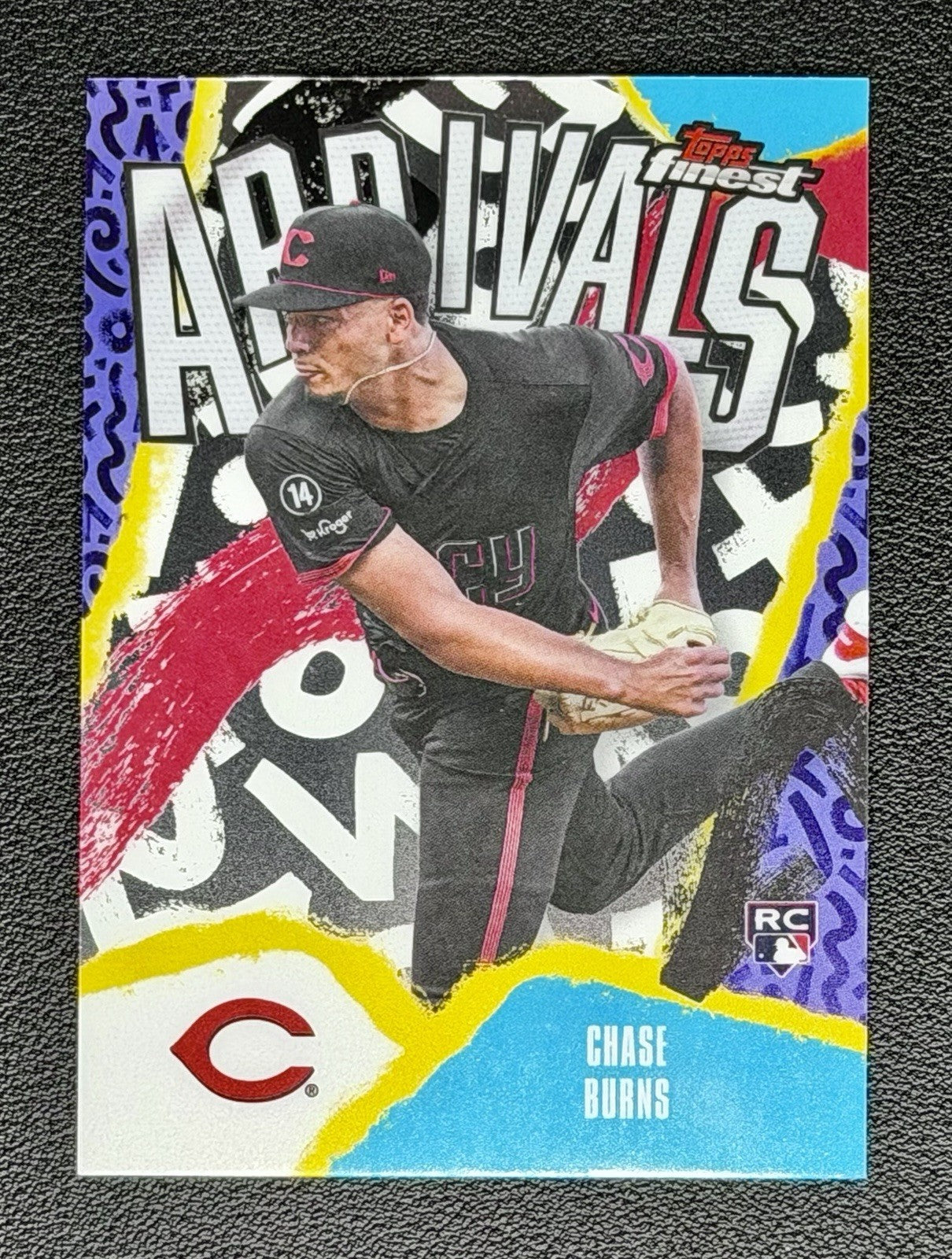 CHASE BURNS 2026 Topps Finest Arrivals Refractor #A-5 Reds Rookie0