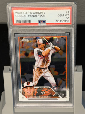 2023 Topps Chrome Gunnar Henderson RC Rookie - PSA 10 Gem Mint