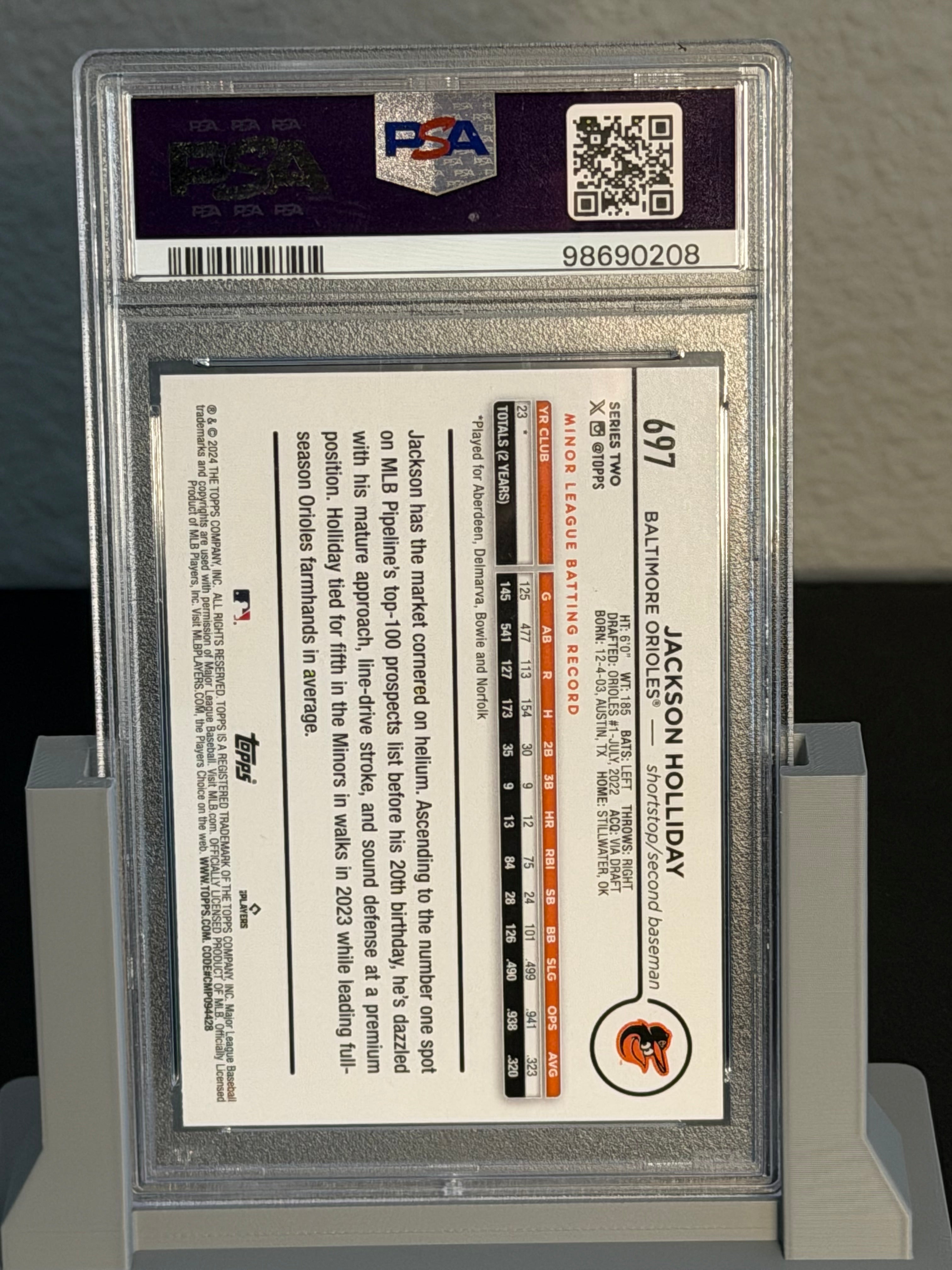 2024 Topps Jackson Holliday Short Print Variation Rookie Card