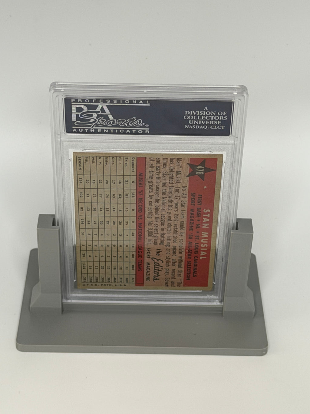 Graded Card Display - Gray